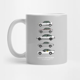 Griffins and lightening bolts car collection Mug